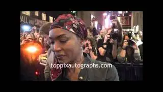 Angela Bassett - Signing Autographs at 