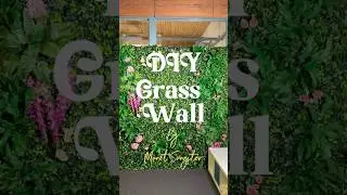 Installing My First Flower Grass Wall Decor Ideas &ldquo;DIY Solo Project&rdquo; Amazon Purchase 🌿🌺