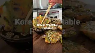 Grandpa&rsquo;s Korean vegetable pancakes✨ #recipe #koreanfood #weekendbreakfast