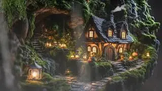Discover the Magic: Fast Sleep in a Fantasy Cottage with Rain & Thunder Sounds