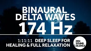 1:11:11 | Бинауральные Дельта-волны 176Гц | Глубокий сон и полное расслабление | Звук дождя