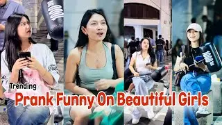 VERY PANICKED BEAUTIFUL LADY 🤣 | PART 3 #comedy #funny #prank #viral 
