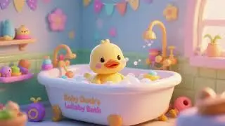 Baby Duck&rsquo;s Lullaby Bath 🐥🛁 | Nursery Rhymes & Kids Songs | Gentle Bath Time for Toddlers