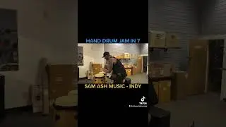 GROOVY HAND DRUM JAM IN 7/8 @ SAM ASH MUSIC INDY! - Mike Orris Drummer
