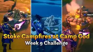 FORTNITE Stoke Campfires at Camp Cod