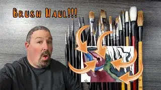 Huge Watercolor Brush Haul With Golden Maple