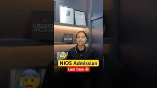 Last Date for NIOS Admission 2025-26 😰 #nios #manishvermaofficial