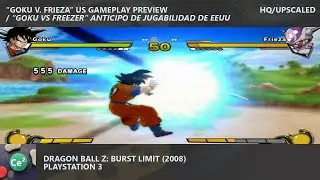 Dragon Ball Z: Burst Limit | PS3 | 2008 | Video Game US Gameplay Preview | HQ/Upscaled