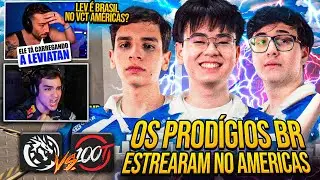 TCK reagiu A ESTREIA DOS PRODÍGIOS BRASILEIROS NA LEVIATAN! LEVIATAN vs 100T VCT AMÉRICAS