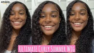 Curly Wig Transformation | Easy 30in Wig Install | Darriona Griffin