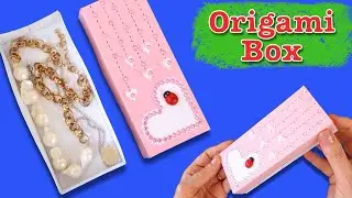 How to Make a Paper Jewelry Box 💍❤️ | Easy DIY with Heart Appliqu&eacute;