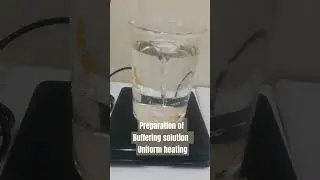 #preparation of #buffering solution #uniform #heating #magnetic #stirrer #biotech #chemicalsolution
