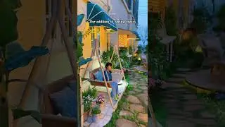The swing chair is the finishing touch to a beautiful garden.#swing #swingchair #hangingchair