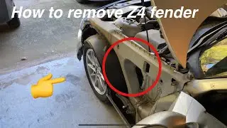 How to remove BMW Z4 fender (rebuild part 2)