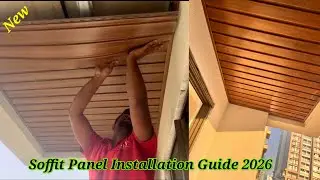 PVC Panel Installation । How to Install PVC Panel । Soffit Panel Installation Guide 2026 #pvc 