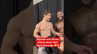 UFC 310: Aljamain Sterling and Movsar Evloev talking about their fight backstage 🤣👏🏼