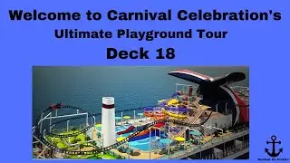 Carnival CELEBRATION Deck 18 Ultimate Playground Walkie. Waterworks, Bolt, Mini Golf, Bean Bag etc
