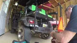 EZ Go cart hitch install.