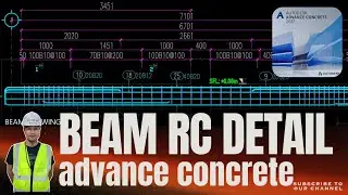 Detailing Shop Drawing Beam by Autocad Advance Concrete | Autocad | Advance Concrete |