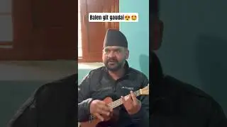 Balen shah git gaudai 😍🤩multi talent 👌 👏 #tranding #electioninnepal #balenshah #ytshorts #nepal