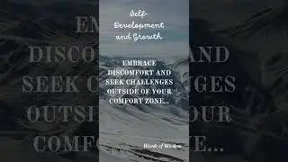 Embrace Discomfort for Personal Growth #embracediscomfort #shorts