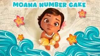Moana theme number cake 🌊🌴