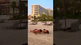 Come for a beach session with us &hearts;️ #mehaksembhy #travel #workout #travel #beachworkouts  #gymgirl