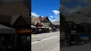 Spend a Day in July with Me in the Town of Canmore, Alberta 🌄 #explore #canada #shorts #canmore