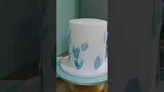 double barreled cake for Christening.
