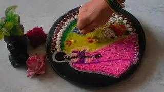छोट्याशा जागेत हळदीकुंकू स्पेशल रांगोळी# beautifull rangoli#by@ShivShaktiArt#vodeo#@viralvideo