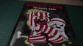 Flip Though Of Zombie Food Colouring Book