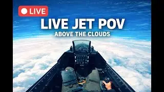 LIVE Fighter Jet Cockpit POV | Above the Clouds | Sajz GarageX