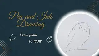 Minimalist Bird Illustration 🐦 Black & White Pen & Ink Line Art | Relaxing Drawing