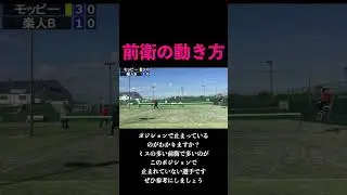 前衛の動き方【ソフトテニス】＃shorts