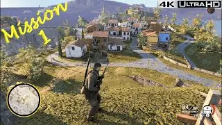 Sniper Elite 4.Mission 1 - San Celini Island..4K Ultra HD Walkthrough Gameplay  (No Commentary)