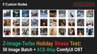 🟢 Z-Image-Turbo Holiday Stress Test: 50 Image Batch + ACE-Step ComfyUI OST  (ComfyUI Shortcut)