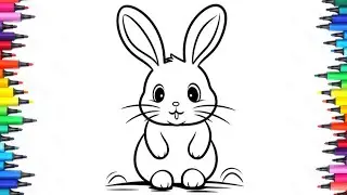 #How to draw A rabbit step by step 🐇🐇 bunny  Drawing easy 🐇🐇🐇