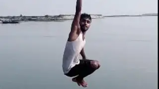 Swimming in the Brahmaputra river with friends.#ytshorts #shorts