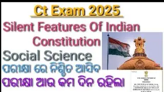 Salient Features Of Indian Constitution | Ct Exam 2025 | Social Science | Full Coverage 