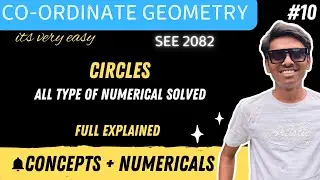 circle full numericals solution | coordinate geometry | optional math class 10 | SEE preparation