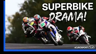 Irwin Takes Close Victory! | British Superbikes Highlights | Eurosport