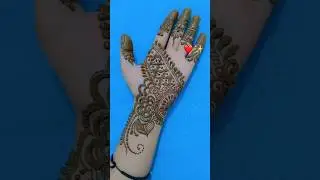 Front hand mehndi design for a Rich dark look.🧿 #henna