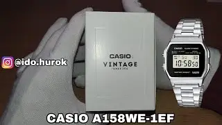 Casio A158-WEA-1EF kicsomagol&aacute;sa, bemutat&aacute;sa #casio #watch #vintage #hungary