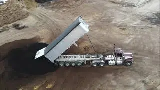 Michigan Gravel Train Dumping Feed