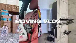 MOVING VLOG 4📦🏡| HUGE Amazon haul + Target IKEA bookshelf closet hack + Home updates + MORE🤎
