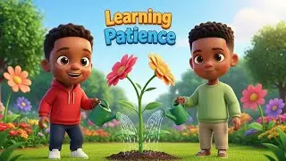 The Garden of Growing! 🌻 Kai & Keon Learn Patience | Kids Gardening & Nature Video