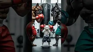 🥊🔥 Epic Boxing Showdown: Dad Cat&rsquo;s Unstoppable Victory #catfunny#cat #cartooncat