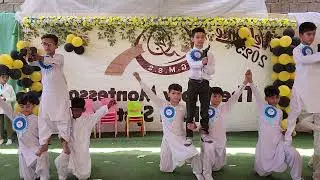 Allah o akbar performance by students of the Glory Montessori school system .