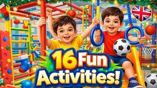 16 in 1 Learning and Fitness Activities for KIDS