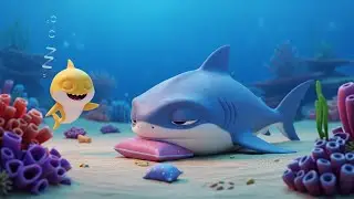Baby Shark’s Sleepy Cousin | Calming Lullaby for Kids | Nursery Rhymes & Sleep Songs